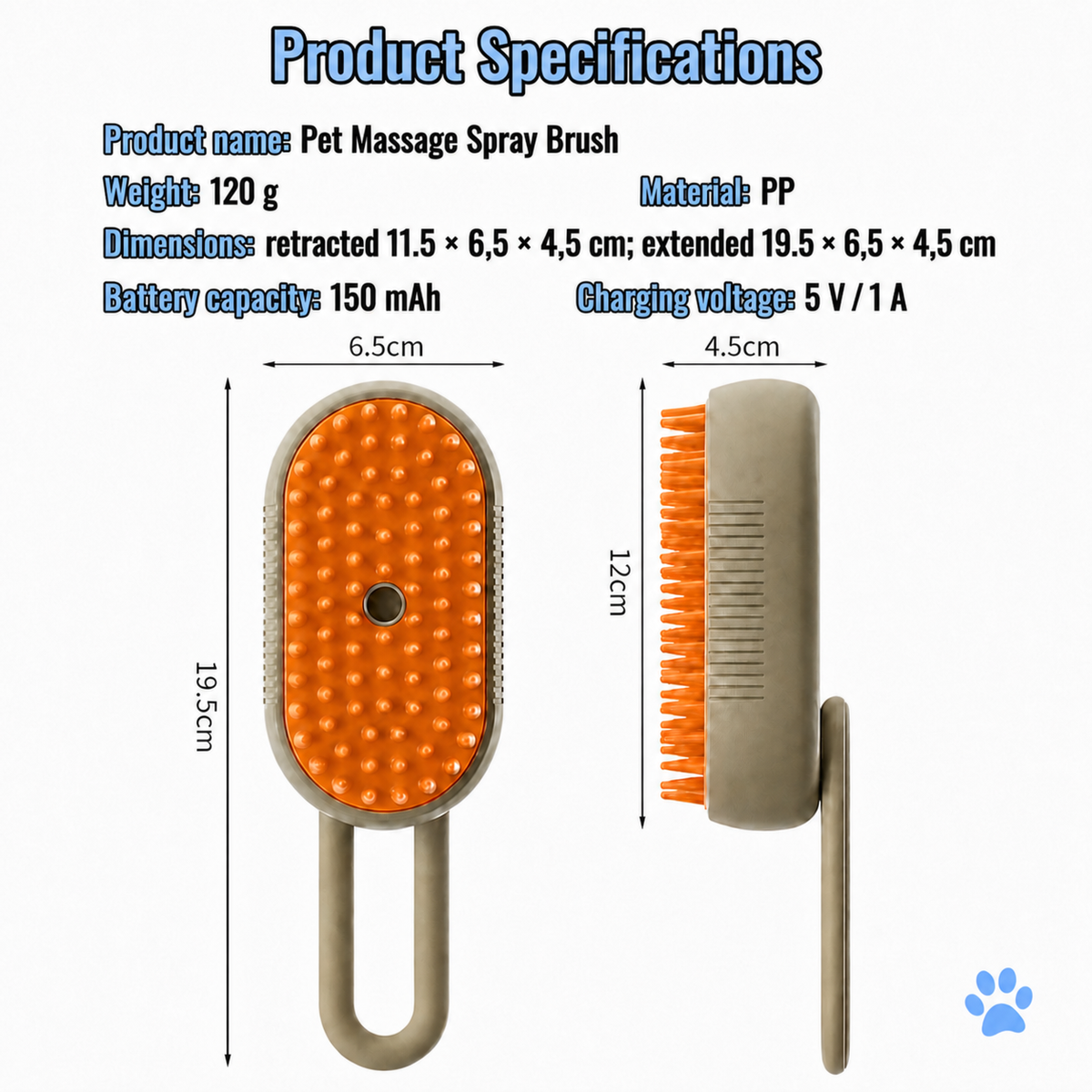 3-in-1 Steam Spray Brush
