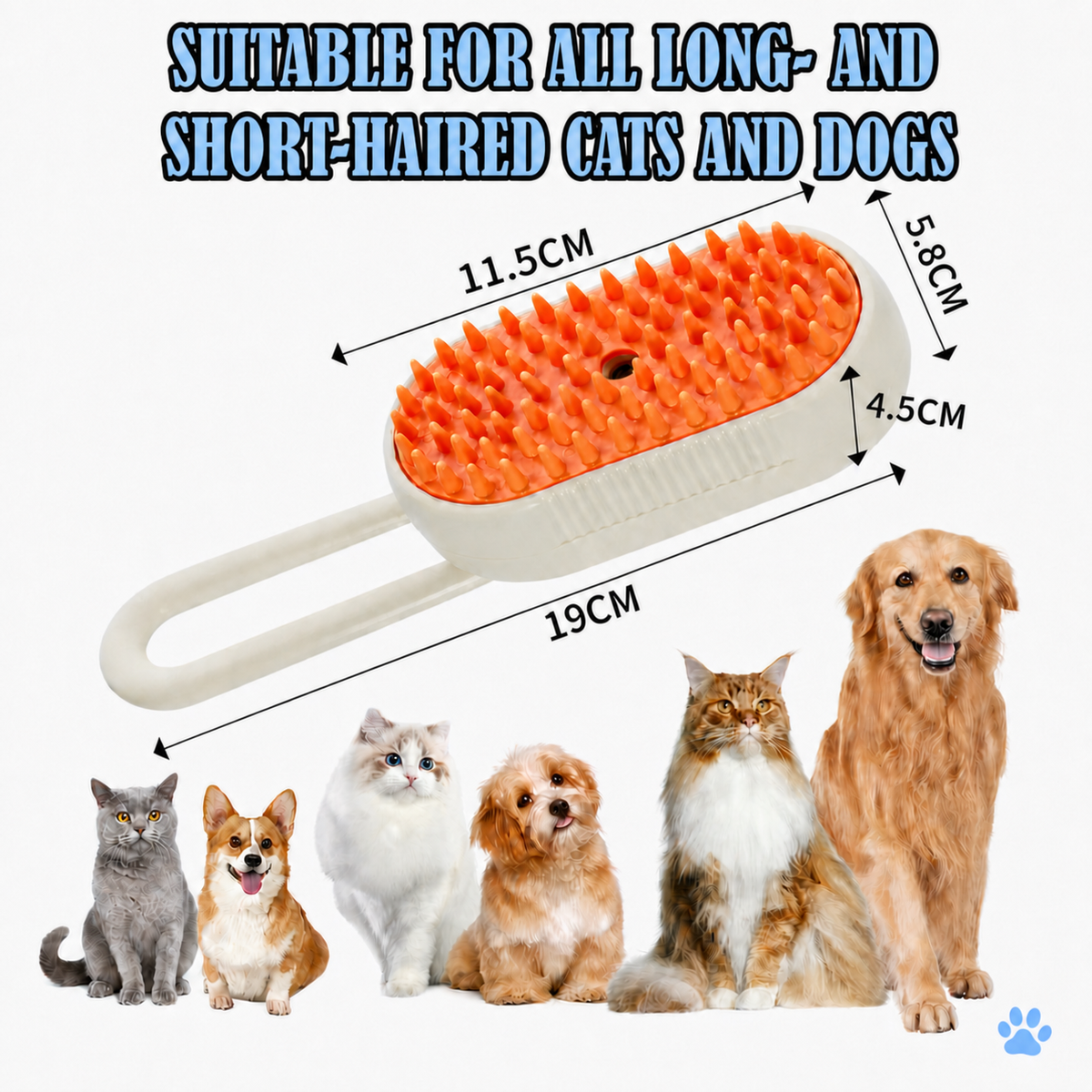 3-in-1 Steam Spray Brush